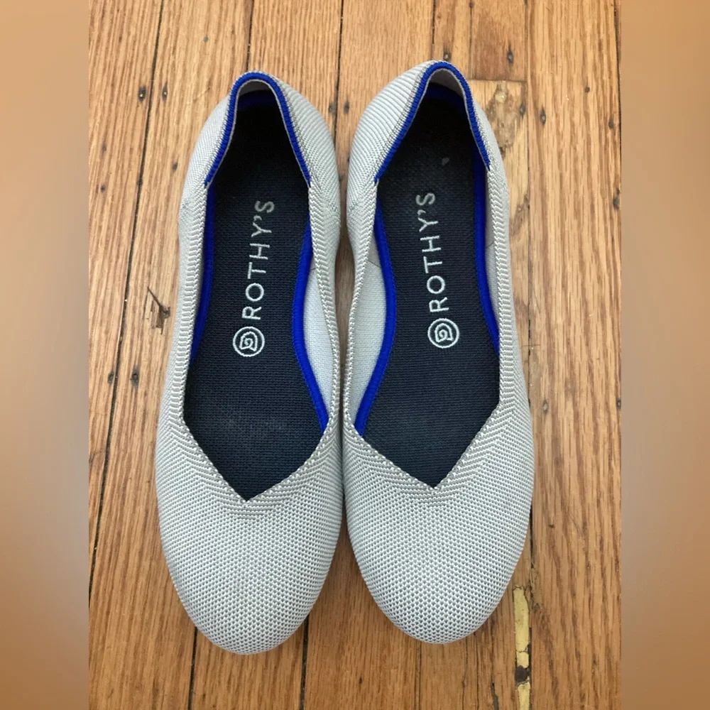 Rothy's Gray Flats GUC SIZE:9 - Picture 1 of 9